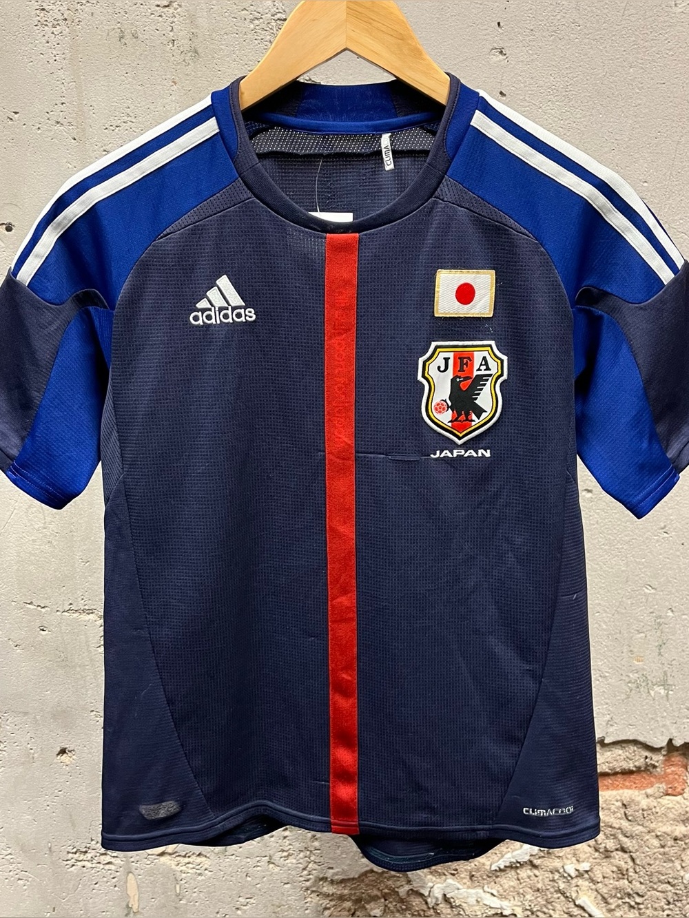 Adidas Japan JFA Home Kit Navy Jersey Small S Climacool Futbol Soccer 2012 Y2K